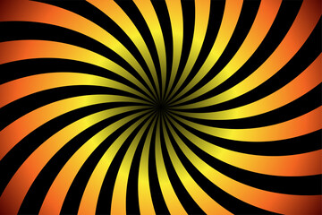 Gradient spiral design background. Hypnotic swirl background, swirling radial pattern background. Illustration for swirl design. Rays Illusion background.