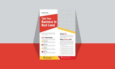 Creative professional business poster in A4 size  flyer in A4 Flyer design Corporate business flyer template