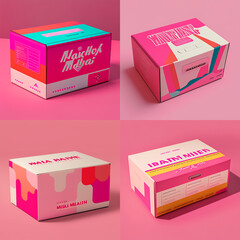 mockup of a mailing box 