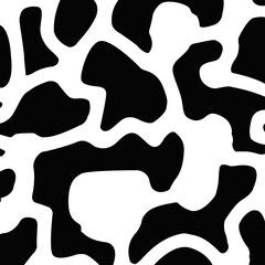 Cow print pattern background. Seamless cow skin texture