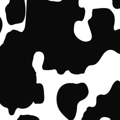Cow print pattern background. Seamless cow skin texture