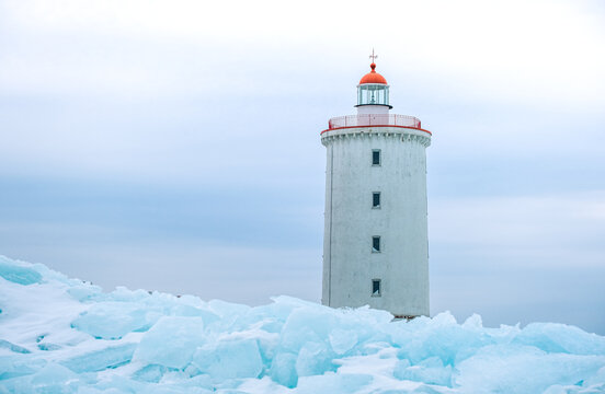 Old lighthouse on the Gulf of Finland