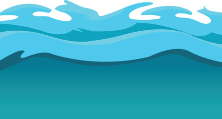 Fototapeta na wymiar Blue ocean wave abstract background. Blue ocean wave vector illustration.