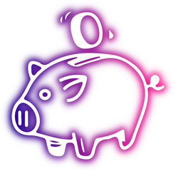 Collection of business neon