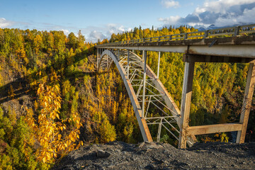 Scenic Landscape in Alaska in Autumn