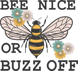 Bee T-shirt Vector Design