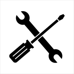 Repair icon vector, Tool icon symbol isolated, on white background, eps 10.