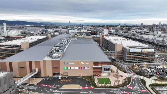 2023年3月　ららぽーと門真 オープン直前の様子を空から撮影