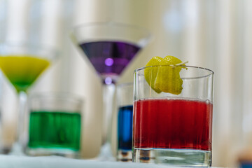 two glasses of cocktails