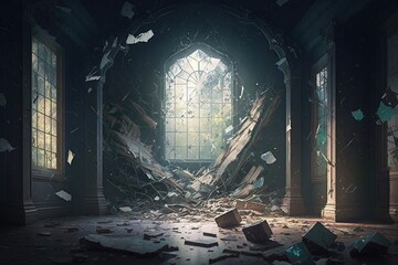 Shattered Shards Sparking Memories Lost in a Ruined Room Generative AI