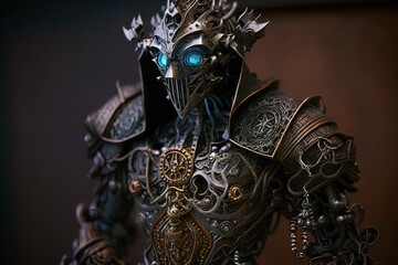 Steel Sorcerer: An Otherworldly Automaton Constructed from Mythology Generative AI