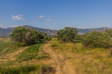 Naklejka premium Summer landscape of North Macedonia