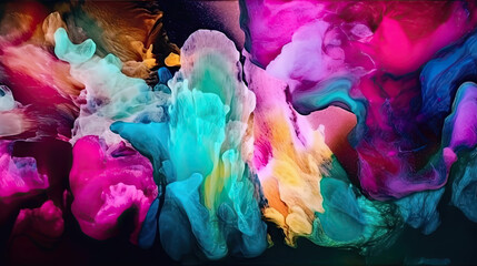 Fototapeta premium Alcohol Inks Abstract VII generative AI