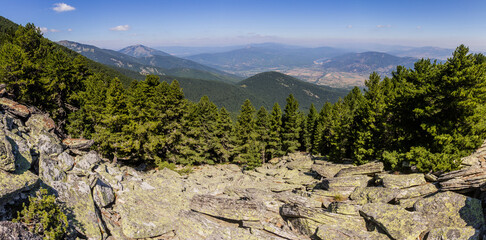 Obraz premium View from Pelister mountain, North Macedonia