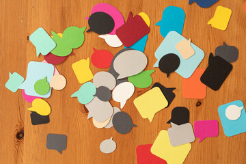 communication speak bubble digital concept