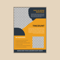 Creative Corporate Business Flyer Template Simple and clean A4 Size with Bleed Vector design