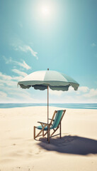 Concept of summer holiday island vacation with hot sunny weather and tropical environment