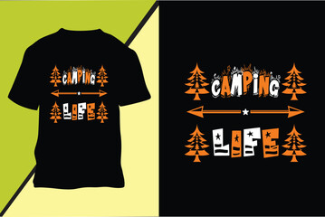 Camping T-shirt Design