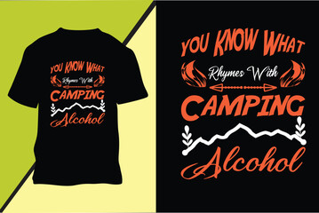 Camping T-shirt Design
