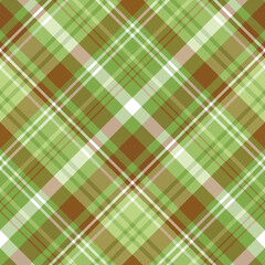 Seamless pattern in unusual green and brown colors for plaid, fabric, textile, clothes, tablecloth and other things. Vector image. 2