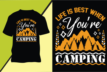 Camping T-shirt Design