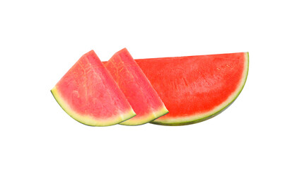 red watermelon slides isolated on transparent png