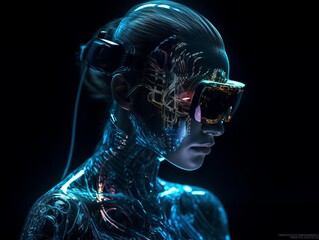 portrait of a person in a mask