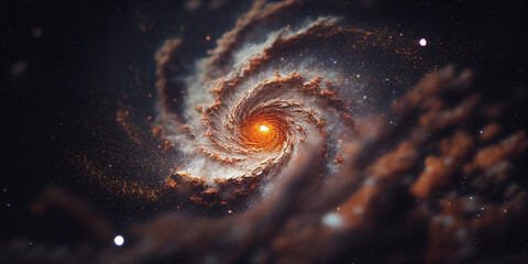 Fototapeta na wymiar Nebula and galaxies in space. Background and wallpaper