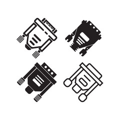 VGA cable icon. vector illustration symbol design.