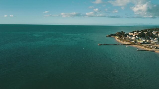 Aerial view of El Combate beach