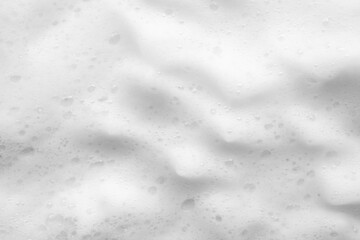 Abstract white soap foam bubbles texture background