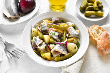 Herring and potato salad
