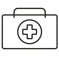 Fototapeta premium Maletín de primeros auxilios. Hospital. Curar.