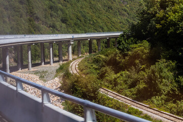 Bridge of R6 motorway in Kosovo