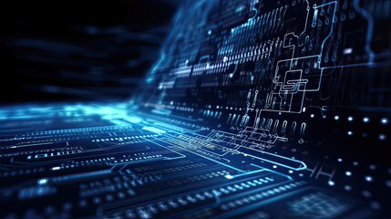 Programming code abstract technology background of software developer and Computer script. Generative Ai.