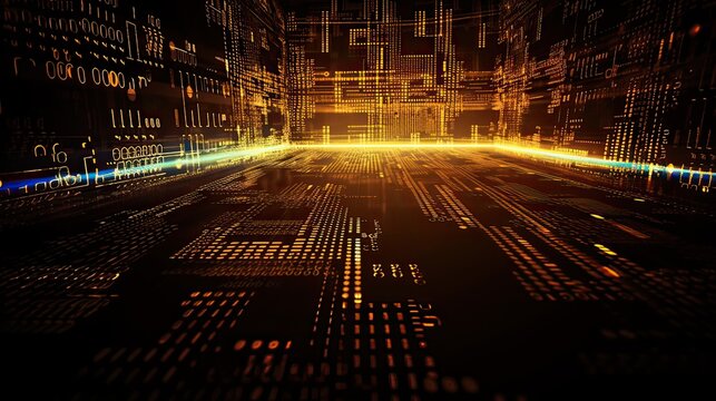 Programming code abstract technology background of software developer and Computer script. Generative Ai.