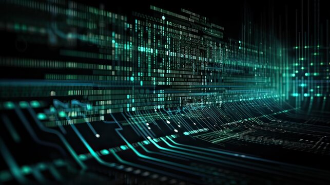Programming code abstract technology background of software developer and Computer script. Generative Ai.
