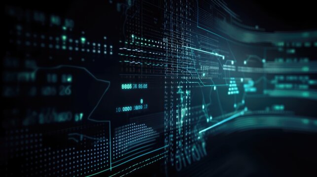 Programming code abstract technology background of software developer and Computer script. Generative Ai.