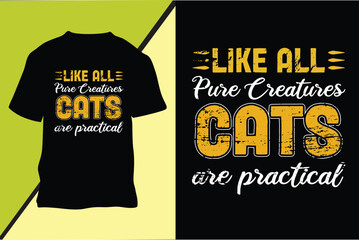 Cat T-shirt Design