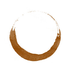 Coffee stains isolated on a white background. Royalty high-quality free stock photo image of Coffee and Tea Stains Left by Cup Bottoms. Round coffee stain isolated, cafe stain fleck drink beverage