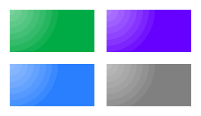 transparent white circle on various colour background (ratio 7 x 3,5) - vector