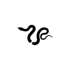 Obraz premium vector illustration of snake in half