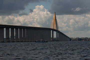 Ponte Rio Negro bridge destination. bridge destination in brazil. bridge destination on travel.