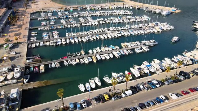 Azure coast. Port in Menton