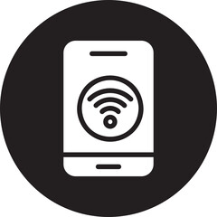 smartphone glyph icon