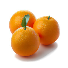 oranges on a white