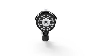 black and white camera isolated on white
