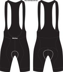 Cycling Bib Shorts Mock up