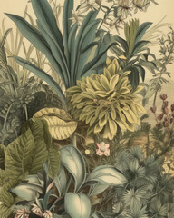 Obraz premium Antique Botanical illustrations