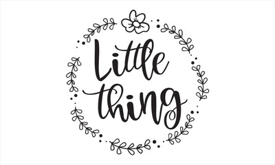 Little thing SVG design.
